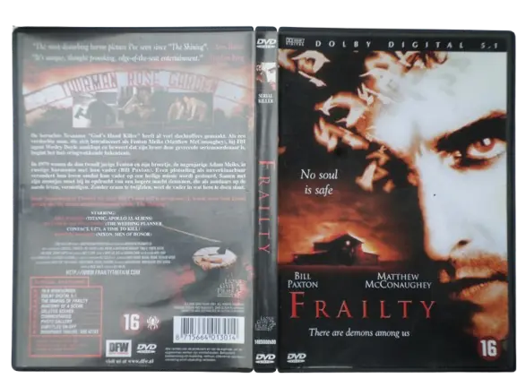 Frailty, 2001, AVG 3.5 stars, my rating ... stars.