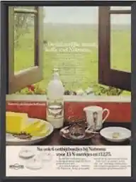 advert for clock porselain